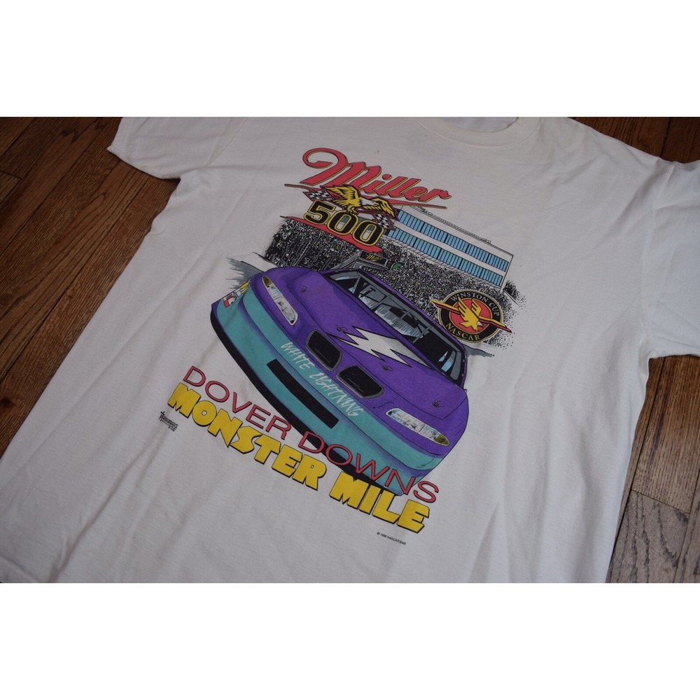 Vintage‎ Dover Downs Monster Mile Nascar T-Shirt All Over Print Men's Size XL